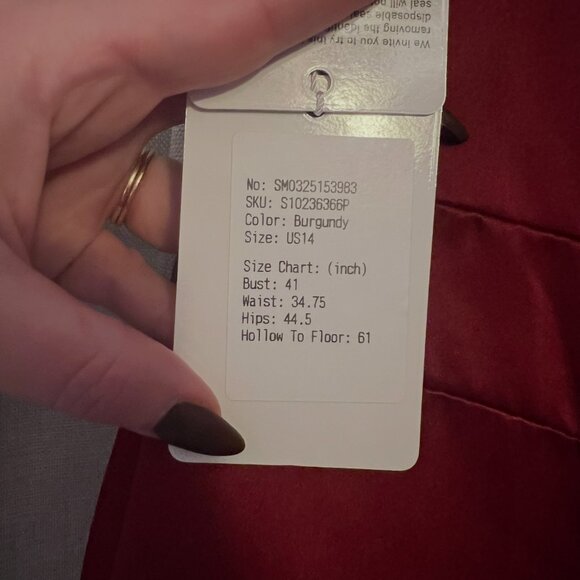 Burgundy Bridesmaid Dress - Picture 7 of 7